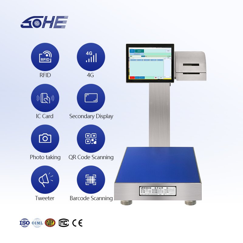 Fully waterproof intelligent scale